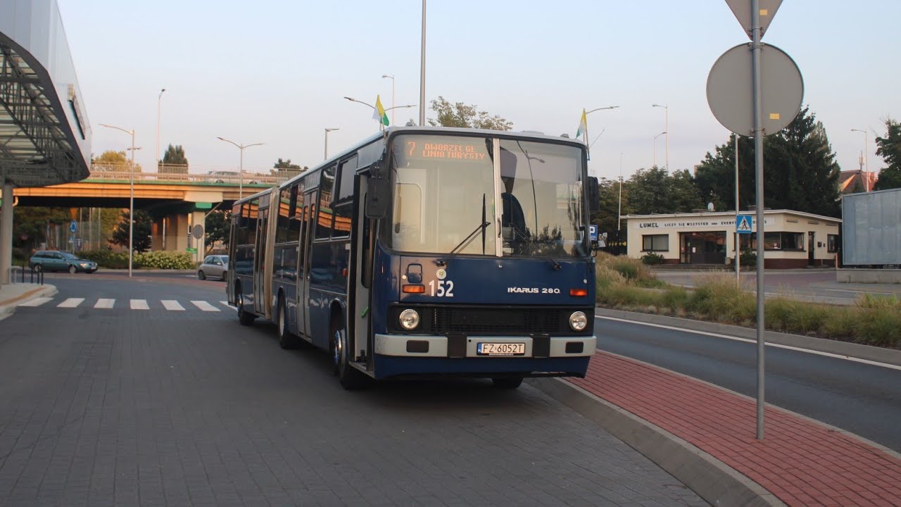 [🇵🇱PL] MZK Zielona Góra - Ikarus 280.49 #152 - [🚍7➡️DWORZEC GŁÓWNY🚂]