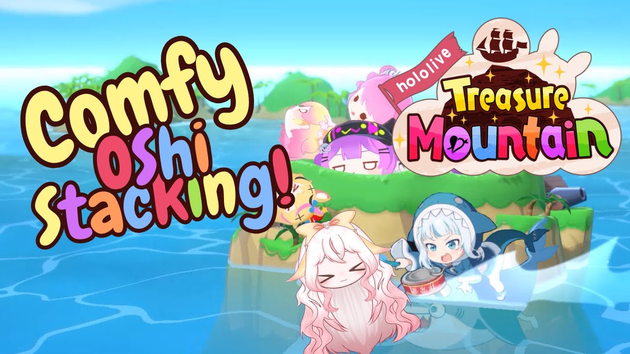 【Hololive Treasure Mountain】Chibi shork stacks Chibi heads!!