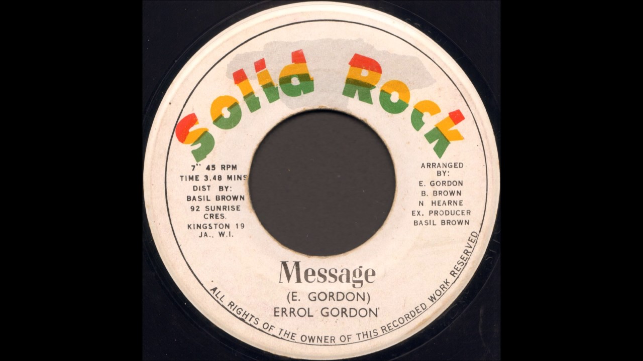 Errol Gordon ‎- Message