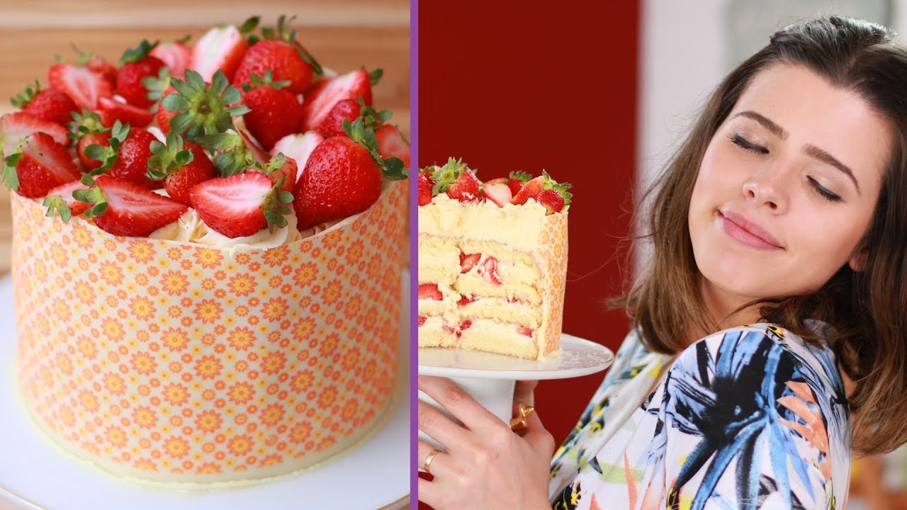BOLO DE LEITE NINHO COM MORANGO (Dressed Cake) | TPM, pra que te quero?