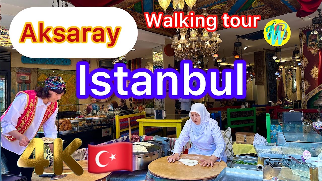 Aksaray Istanbul/ 28  October 2024/Walking Tour 4k 60fps HDR