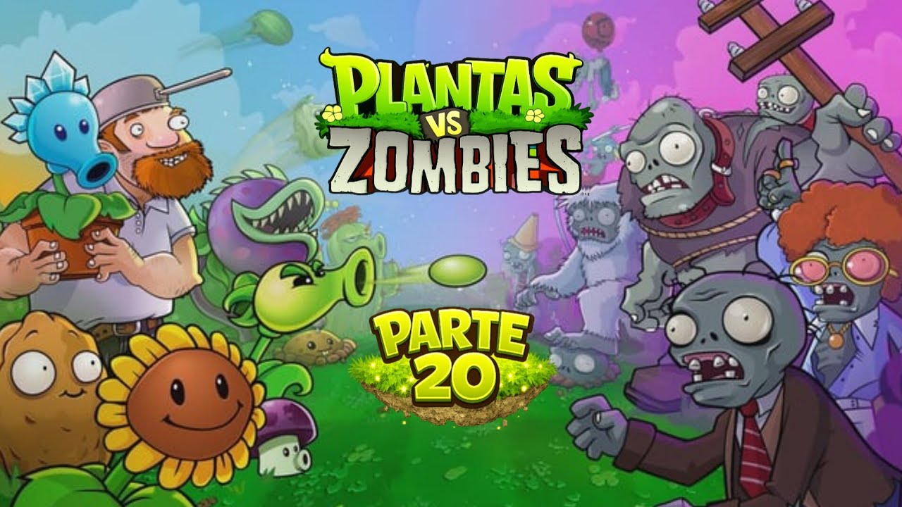 PARTE 20 de PVZ 1 jugamos en el tejado interesante 🧟🧟😃