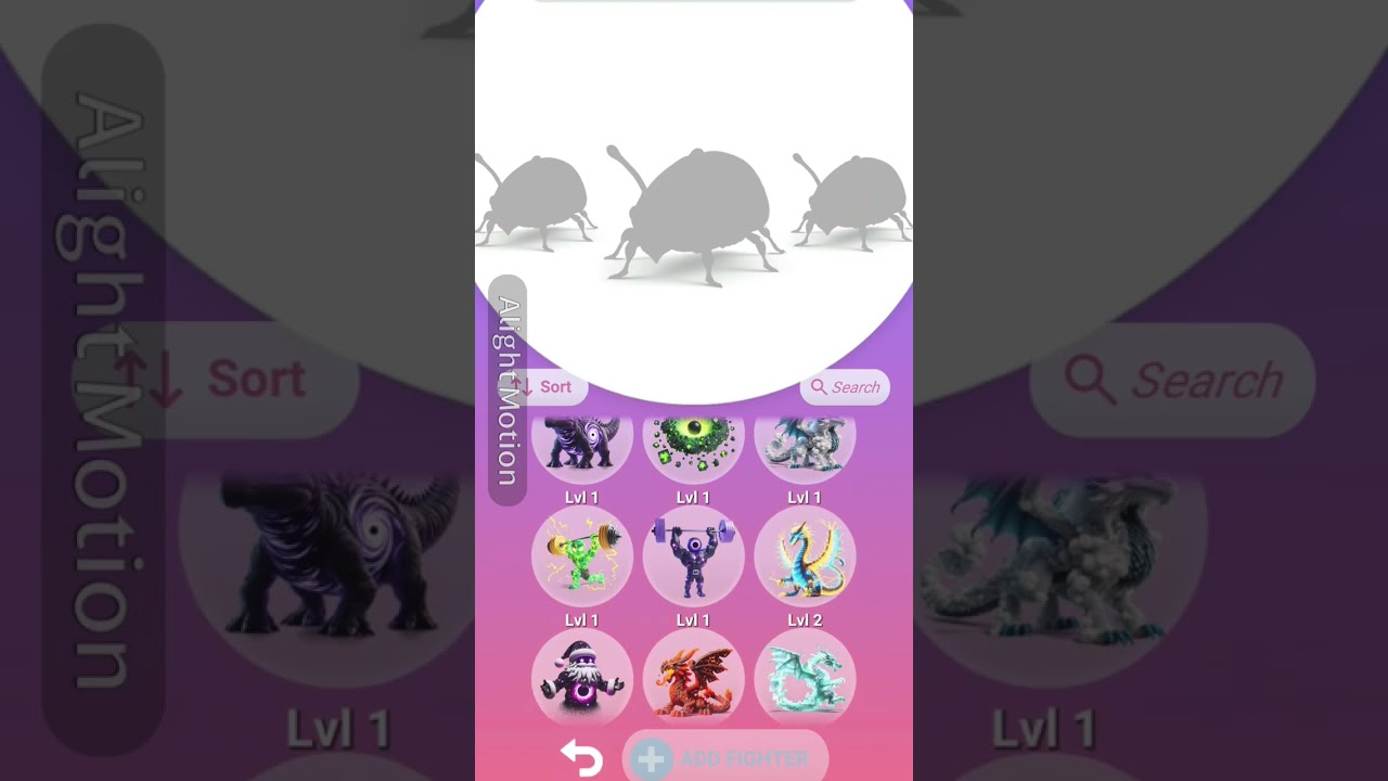 Animash game// Part 1 mixture of animash and fight 