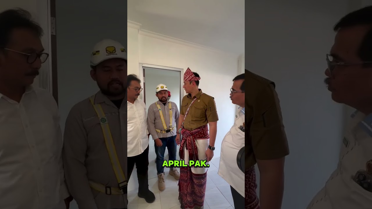 Saya menyempatkan meninjau rumah tinggal bagi masyarakat eks pejuang Timor Timur. Ada 2.100 rumah ..