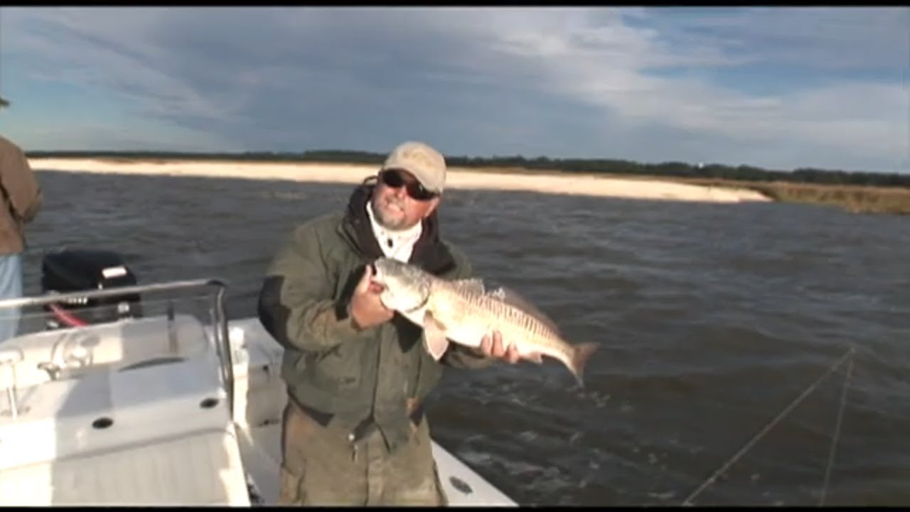 Georgia Speckled Seatrout bend a rod on a windy December day with Captain Mark Noble
