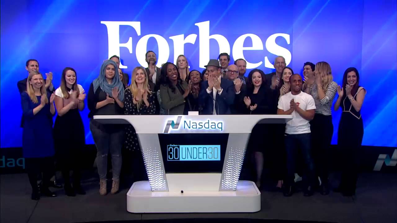 Forbes 30 Under 30 Honorees Ring the Nasdaq Opening Bell