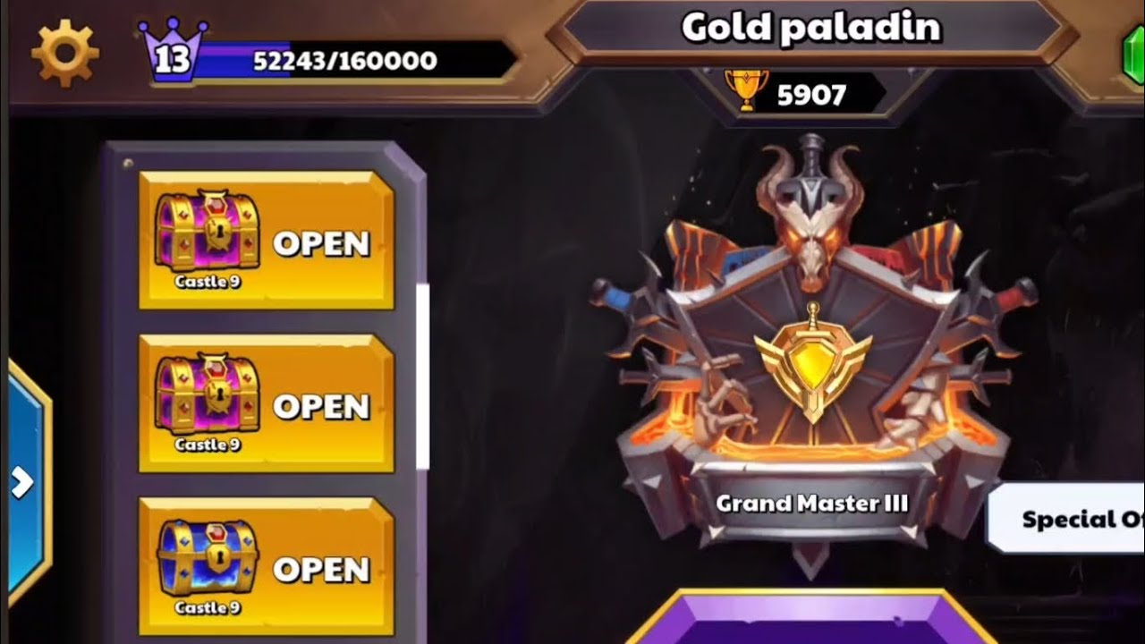 x2 Mythical chest opening | Gold paladin | Castle Crush Việt Nam