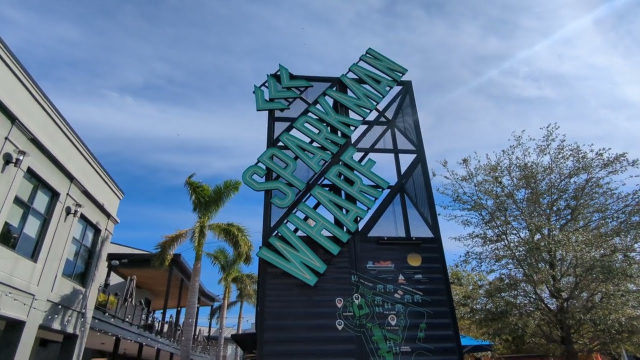A Walkthrough at Sparkman Wharf Downtown Tampa Bay Florida