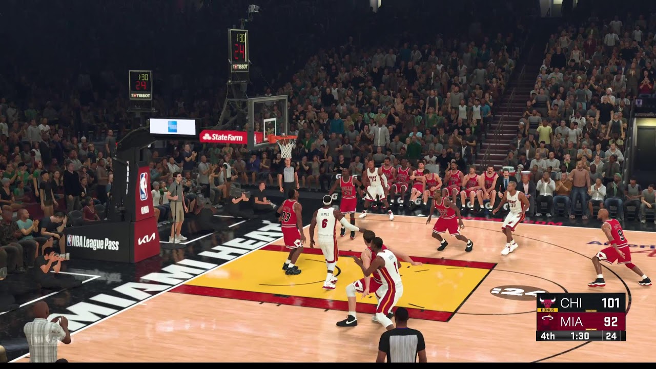 NBA 2K23 Simulation | '95-'96 Chicago Bulls VS '12-'13 Miami Heat | GAME 2