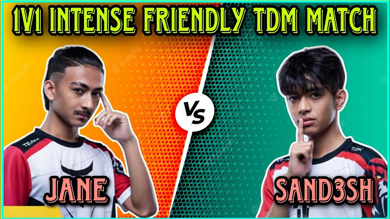 T2K Jane vs T2K Sand3sh | 1v1 Intense Friendly TDM Match 🔥 | Clash with kvn