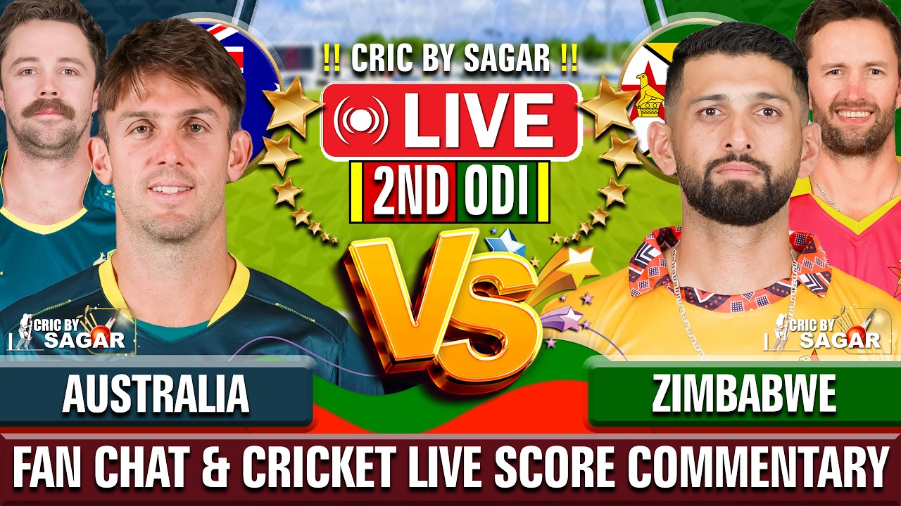 Australia vs Zimbabwe 2nd ODI | AUS vs ZIM | Cricket Live Score Commentary | 18 Sep 2026