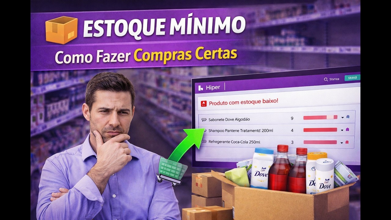 Usando o estoque mínimo para fazer compras