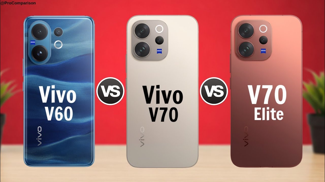 Vivo V60 5G vs Vivo V70 5G vs Vivo V70 Elite 5G || Full Comparison 