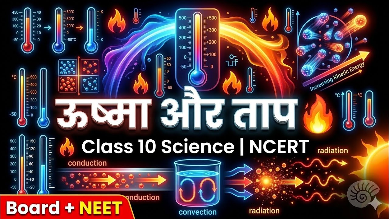 Class 10 Science Chapter 3 | ऊष्मा और ताप 🔥 | पूरा Chapter आसान हिंदी में | Board Exam 2026