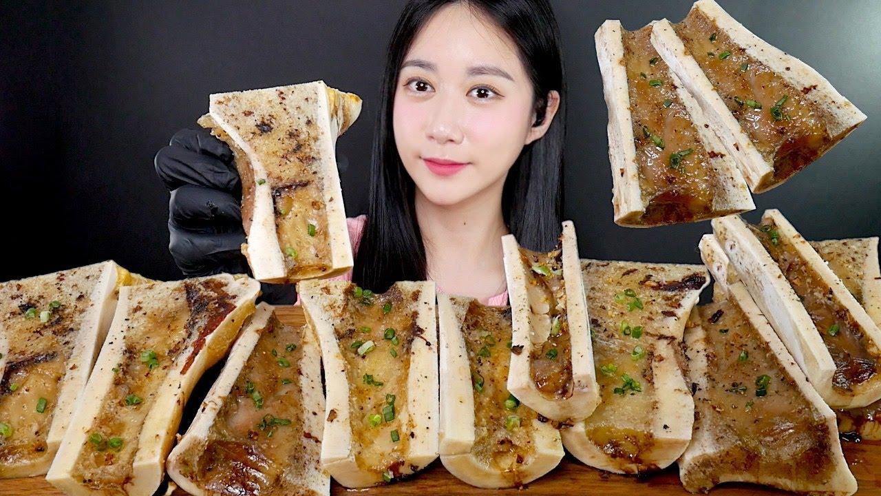 МУКБАНГ Говяжьи Мозговые Косточки! Деликатес! | Real Sound MUKBANG | АСМР | EATING SOUND