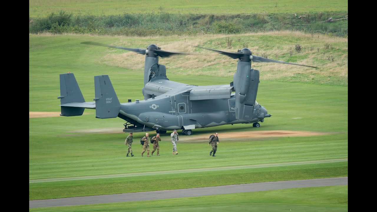 NATO Wales Summit - Osprey Landing, 05 SEP 2014