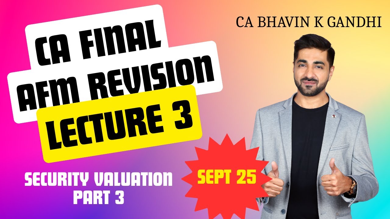 CA FINAL AFM REVISION I SEPT 25 & JAN 26 I ENGLISH I Scoring 60+ made easy I Full Coverage