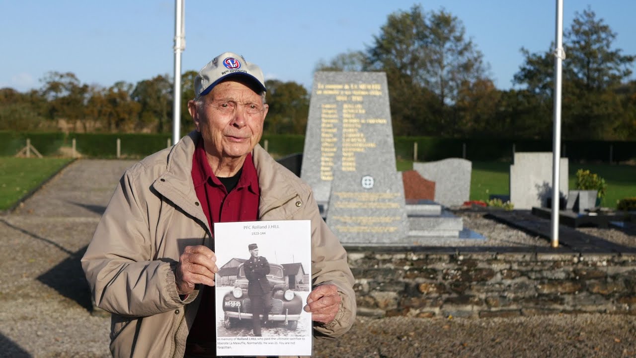 WW2 VETERAN VISITS SITE WHERE FRIEND WAS KILLED IN ACTION