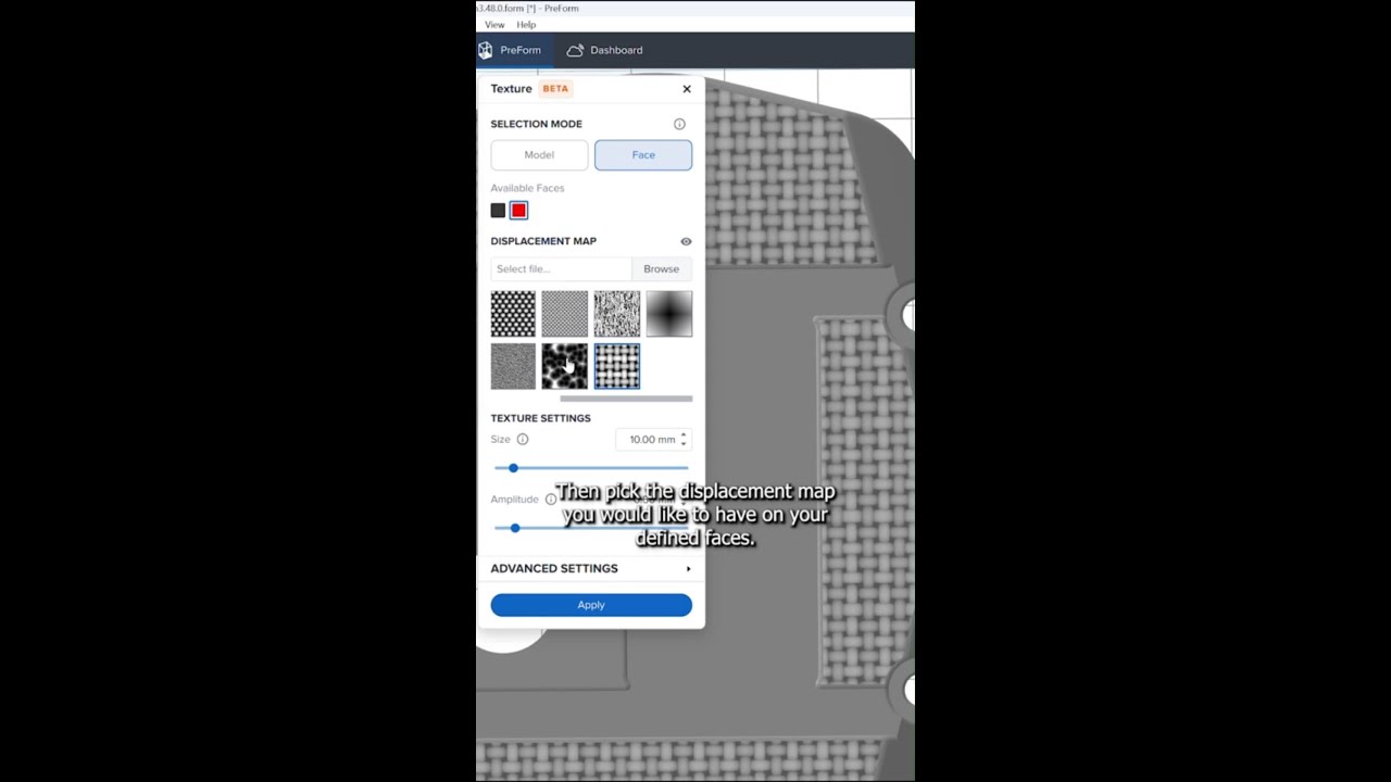 Easily Apply Texture to Your 3D Model in PreForm 3.48.0