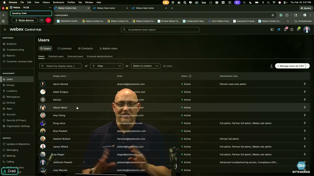 Monthly Collab Update: Webex Control Hub Overview & Updates