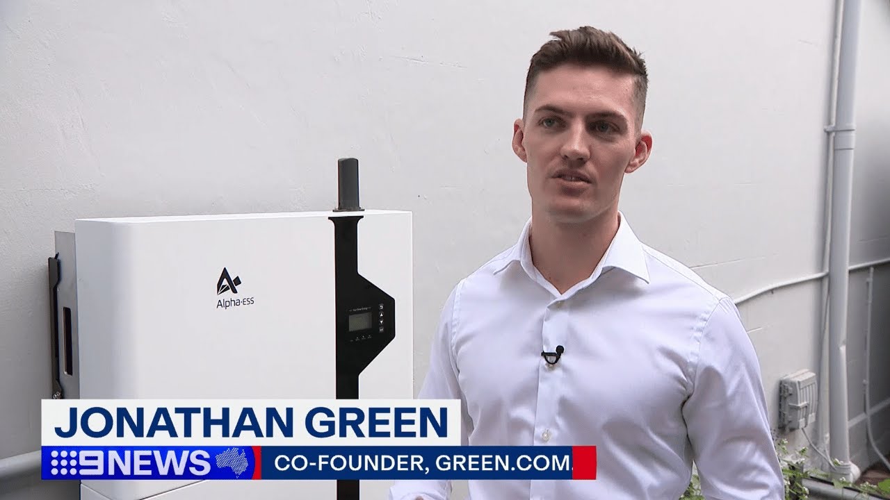 Channel 9 News | Cheaper Home Batteries Program | Co-Founder of Green.com.au Jonathan Green