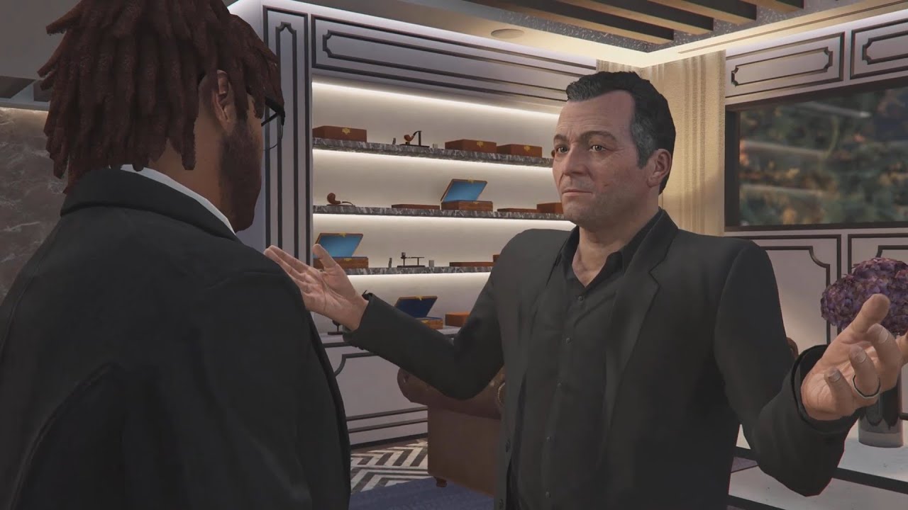Michael is BACK BABY!! Got my Mansion in GTA Online ( Cutscene )