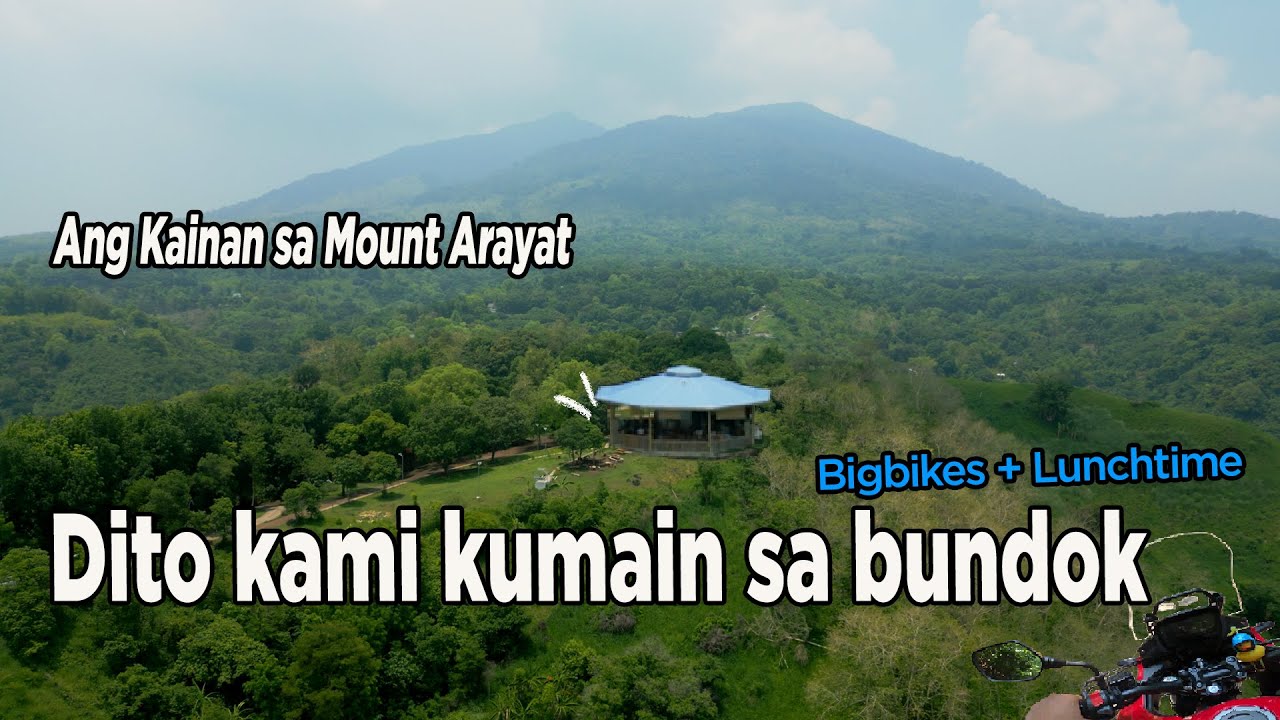 Motor ride kami papunta sa Mt. Arayat doon sa KAPE SINUKUAN sa paanan ng BUNDOK ARAYAT sa PAMPANGA
