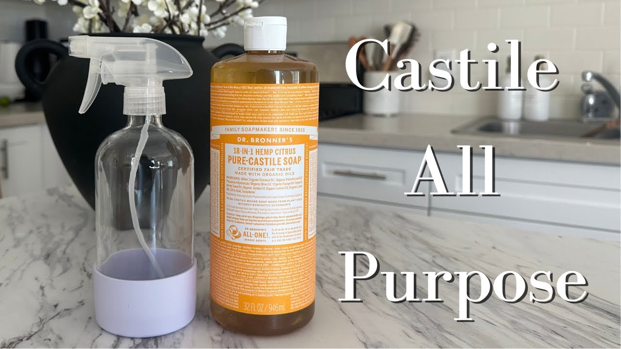DIY Nontoxic All Purpose Cleaner | How To Make All Purpose Cleaner Using Dr. Bronner's Castile Soap