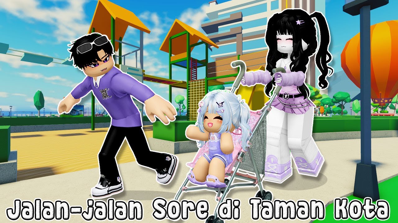 KELUARGA BAHAGIA MENIKMATI JALAN SORE DI TAMAN | LIVETOPIA RP