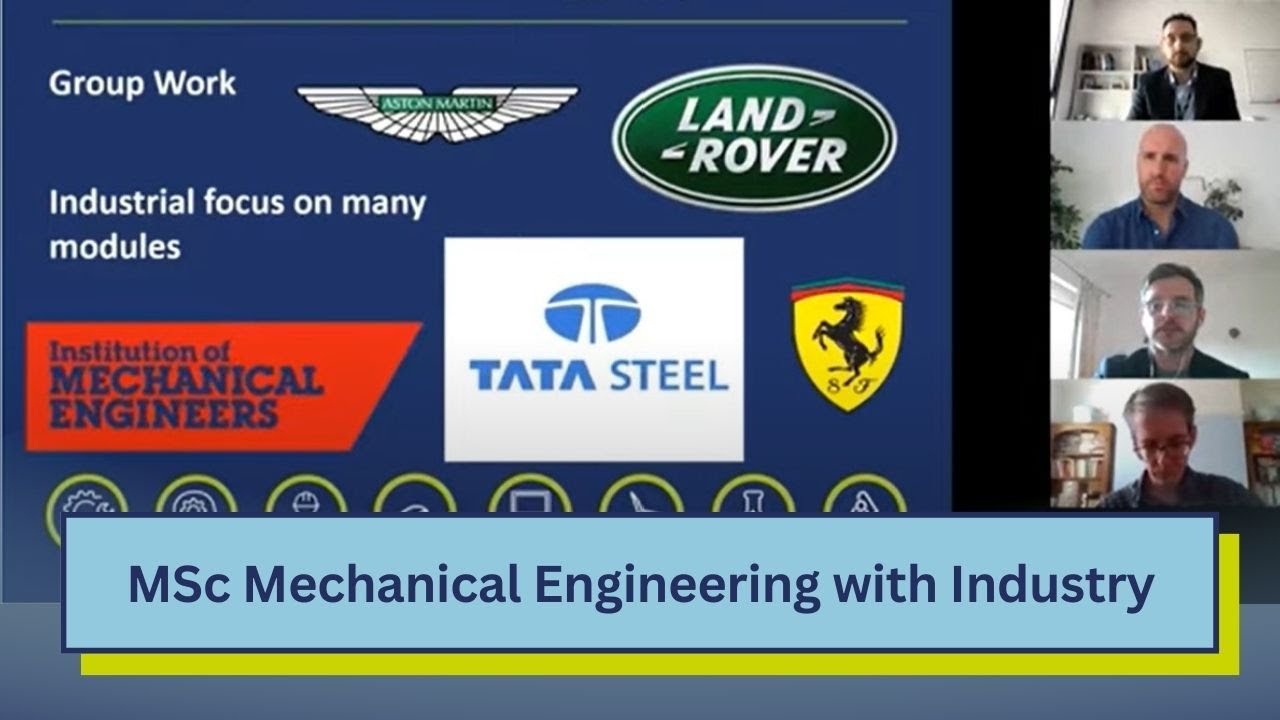 Study MSc Mechanical Engineering with a Year in Industry