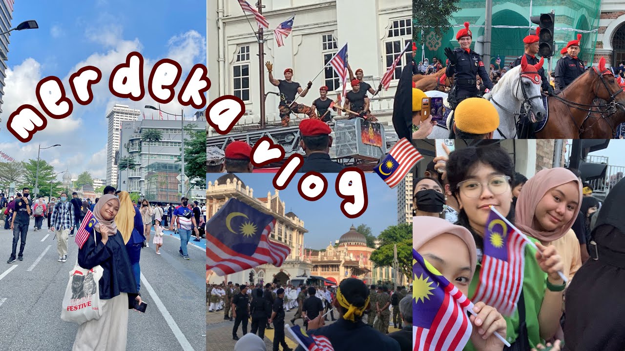 vlog | first time turun dataran merdeka 2022 🇲🇾| bangun 3am 😵‍💫☁️