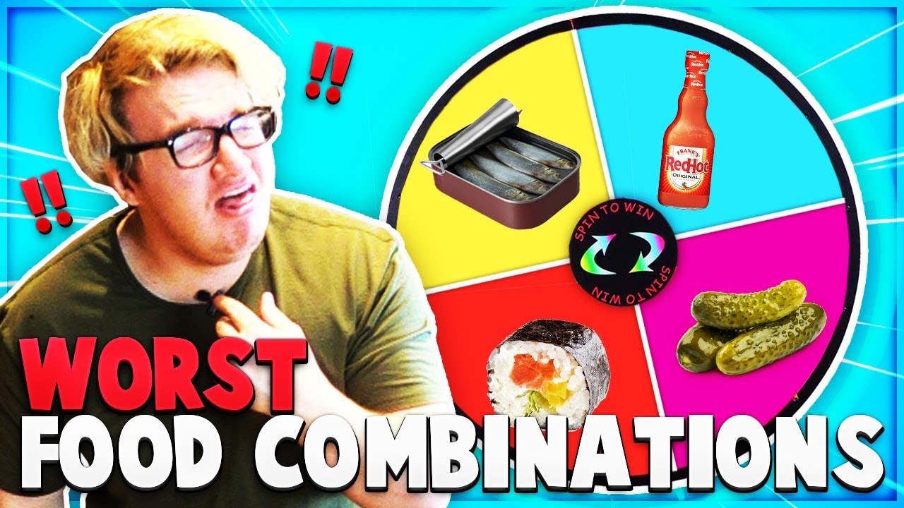 Wheel Spin FOOD CHALLENGE! WORST Food Combinations