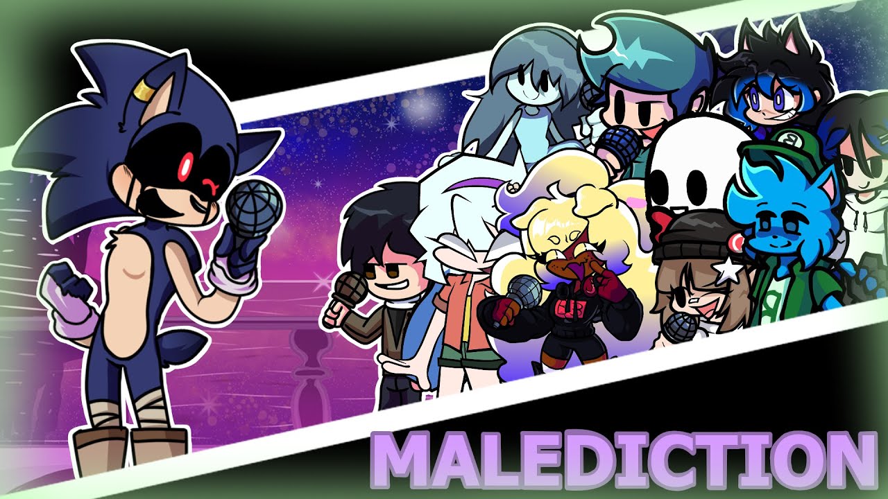 MALEDICTION But Every Turn Different Character Sings 😼🎶 (FNF: Sonic.EXE)