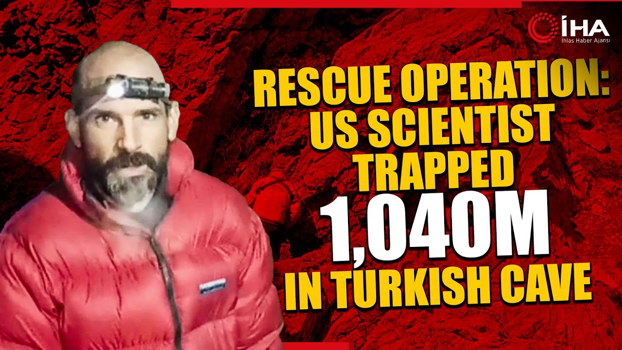 Американский ученый Марк Дикки попал в ловушку на глубине 1040 метров в турецкой пещере!