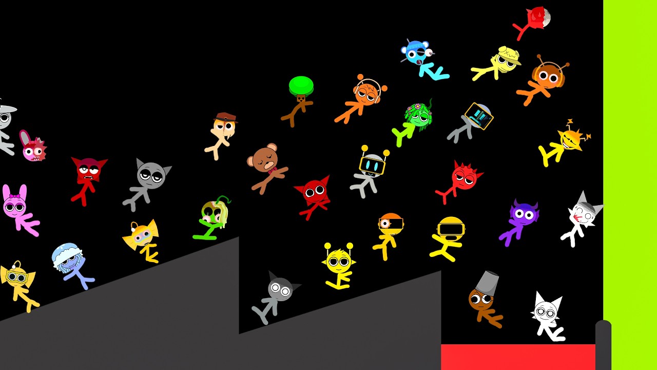 Sprunki Phase 2 vs Classic Steakman Marble Race Tournament In Algodoo — Who Will Win? Round 6