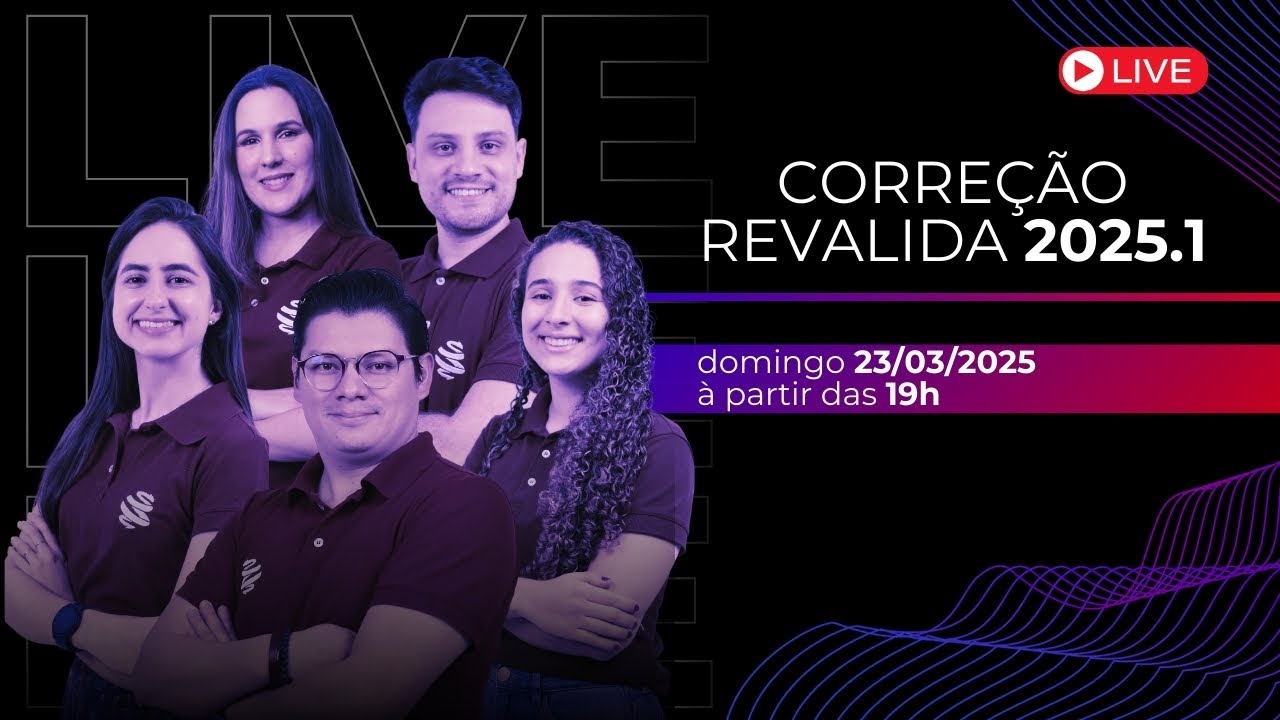 Correção Completa da Prova do Revalida 2025.1 | Análise de Especialistas AO VIVO!