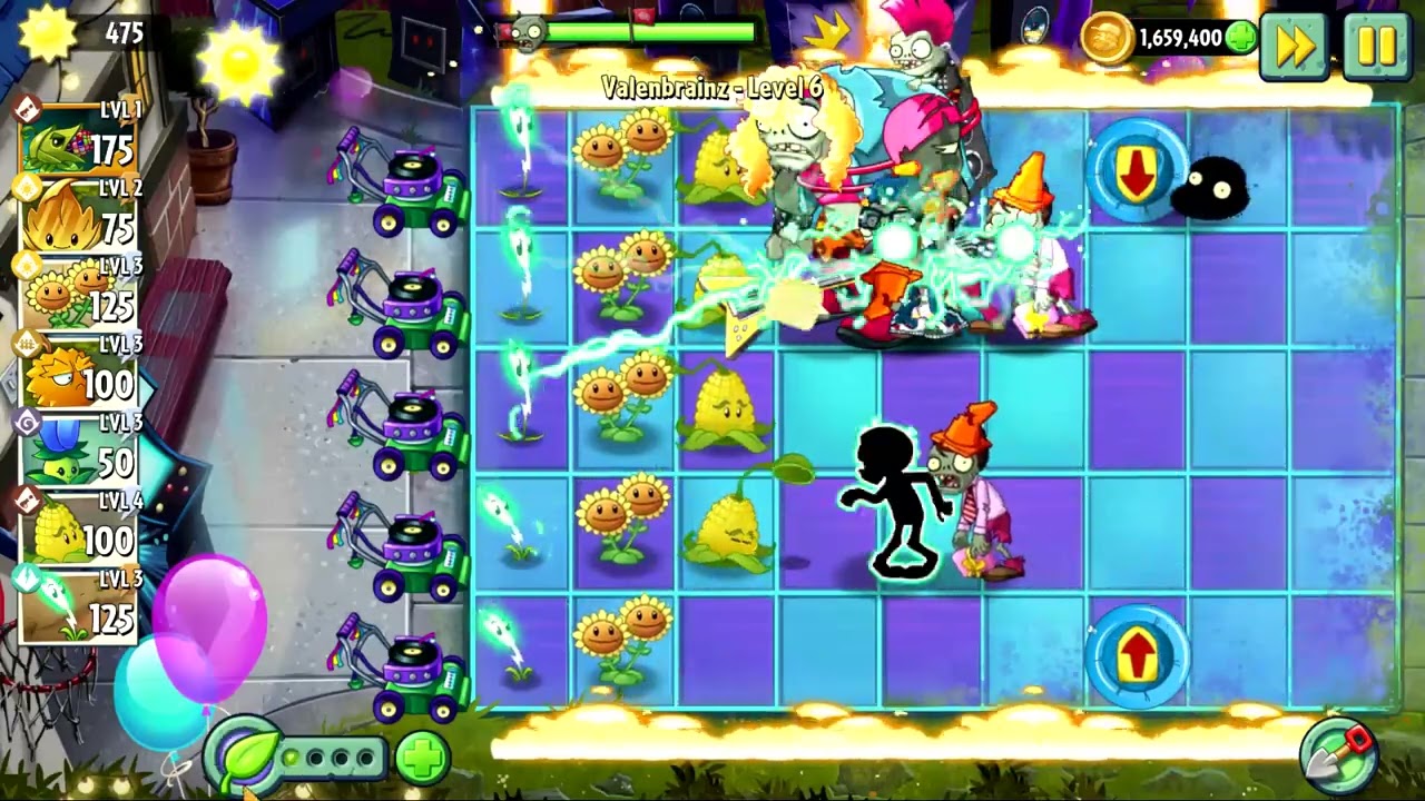 Valenbrainz Level 6 (Plants vs. Zombies 2)