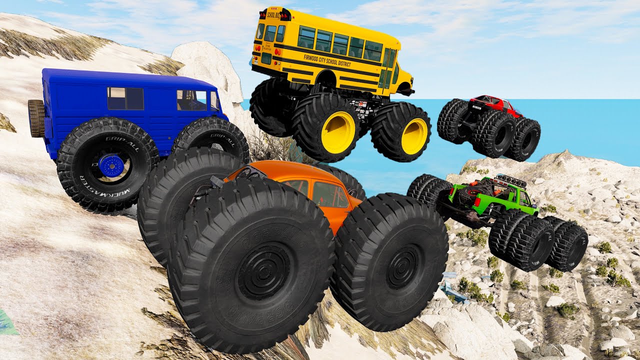 Monster Trucks Mud Battle #19 - Beamng drive