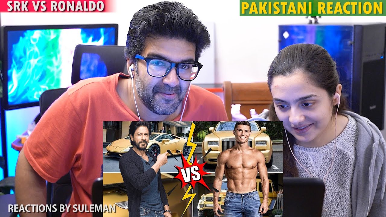 Pakistani Couple Reacts To Ronaldo Vs Shahrukh Khan Comparison 2022 | Cars Collection | Net worth