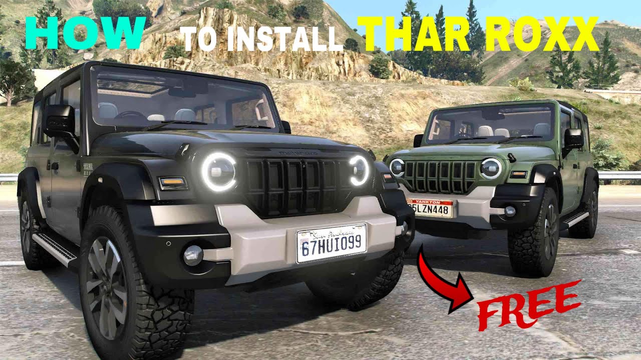 How to install thar roxx 4x4 | Thar roxx install kro | Dekho thar roxx kaise dale gta5
