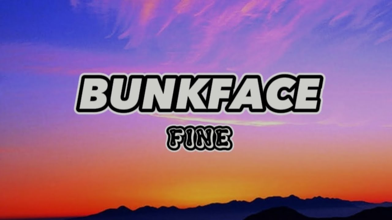 Fine - Bunkface (lyrics video)