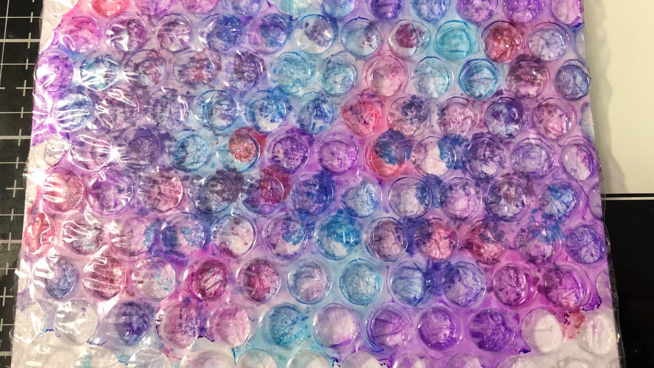 Stamping with bubble wrap