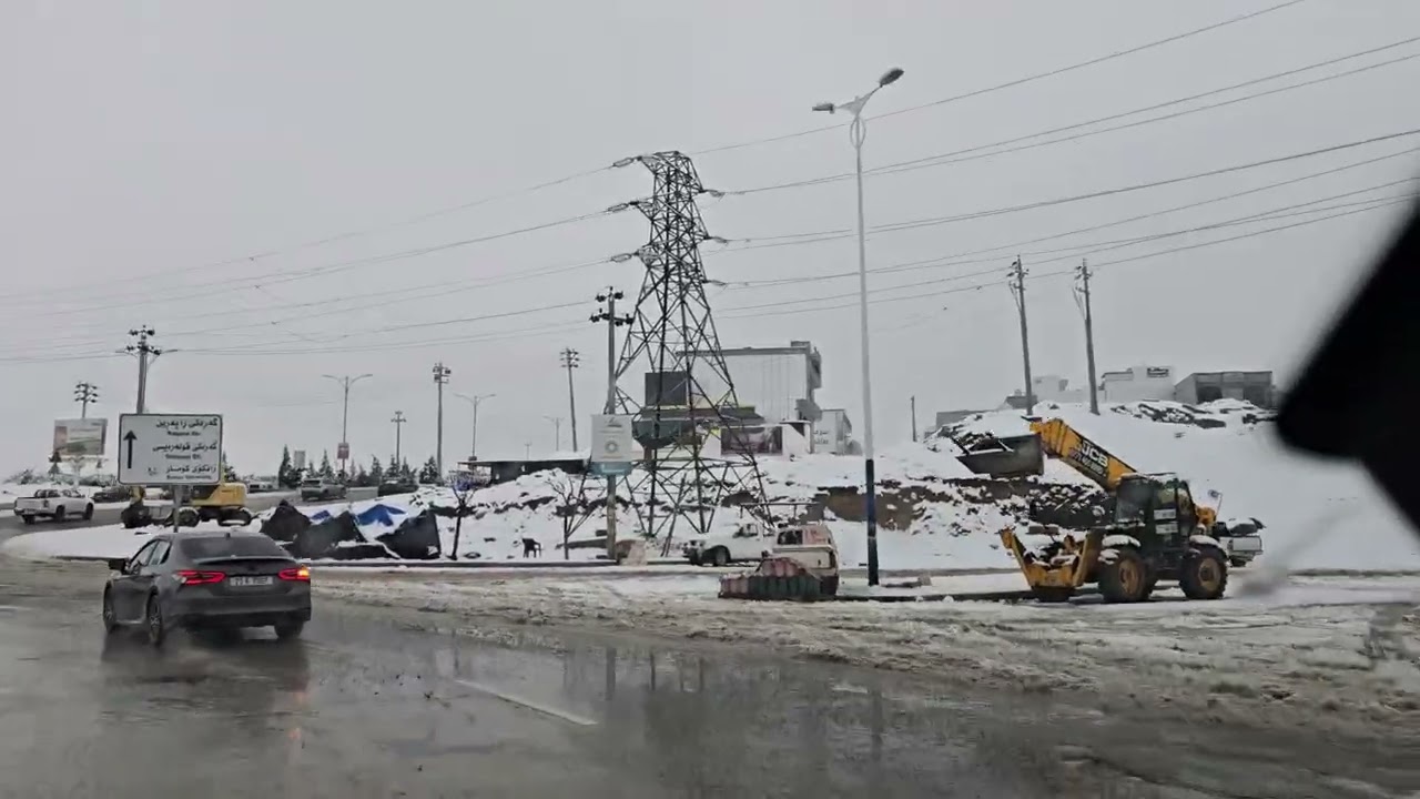 جولة في مدينة السليمانية في الثلوج 23\1\2026 sulaimaniyah kordstan العراق Iraq / تلاوة مباركة 2