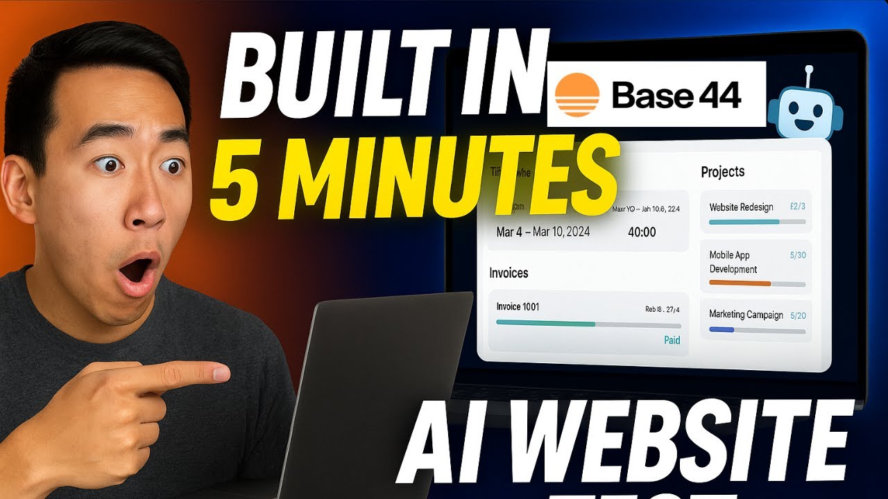 I Let AI Build My Website in Minutes (Base44 Test)