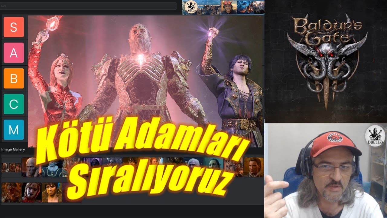 Baldur's Gate 3 - En iyi (villain) kötü adamların sıralaması (ranking)