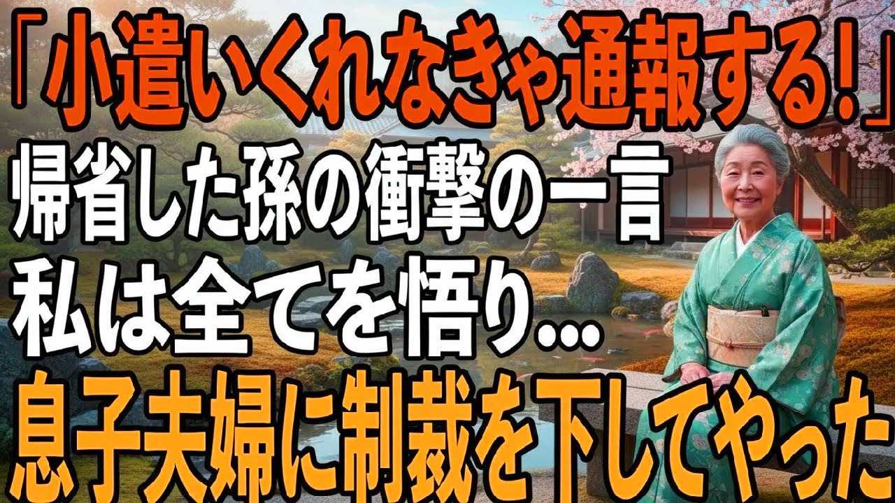 「お小遣いくれないと児相に言うよ？」年末帰省していた孫が私に言い放った衝撃発言。息子夫婦の”孫への命令”を悟った私→お望み通り通報させた結果【シニアライフ】【60代以上の方へ】