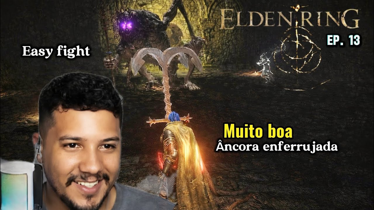 ÂNCORA ENFERRUJADA É UMA ARMA EXELENTE! ROUBADA!( Elden ring Ep. 13 )Catacumbas e cavalaria noturna