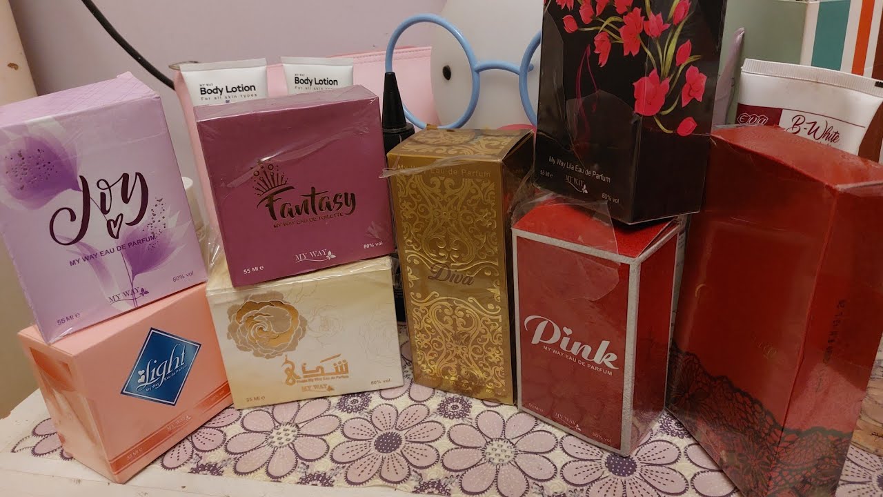 تجميعه لاكتر من ١٠ انواع برفيوم و تقييمهم #my_way #perfume perfu