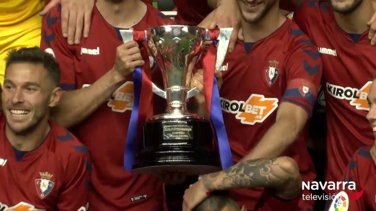 Así celebró Osasuna el campeonato de Segunda en El Sadar