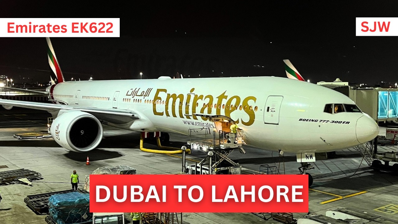 Emirates EK622 Boeing 777 Takeoff | Dubai to Lahore | SJW